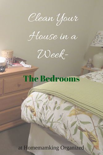 Clean Your in a House Week bedrooms
