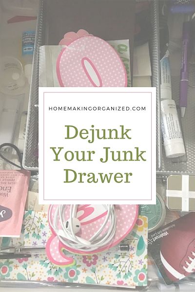 Dejunk Your Junk Drawer - Homemaking Organized