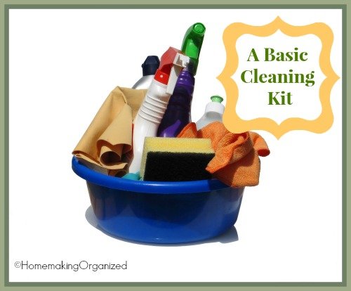 A basic cleaning kit