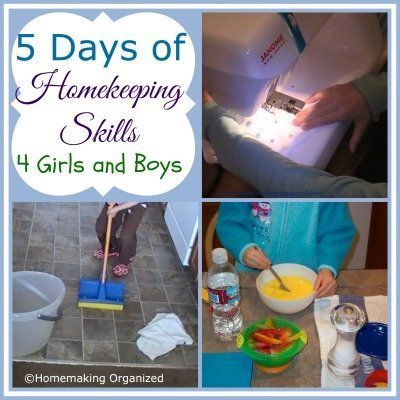 5 Days of Homekeeping Skills for Girls and Boys – In the Beginning…