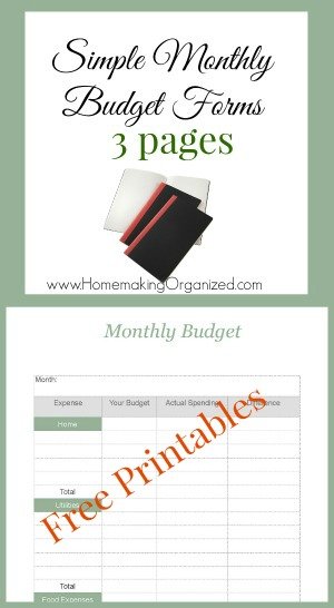 monthly-budget-forms