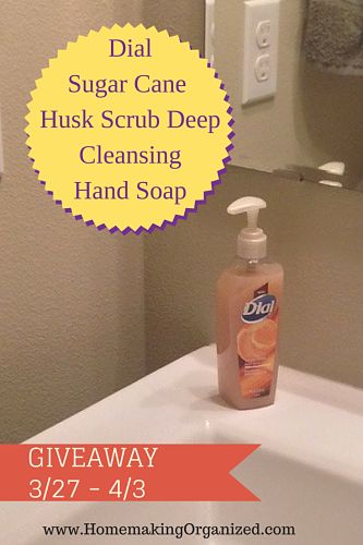 New Dial Sugar Cane Husk Scrub {Review and Giveaway}