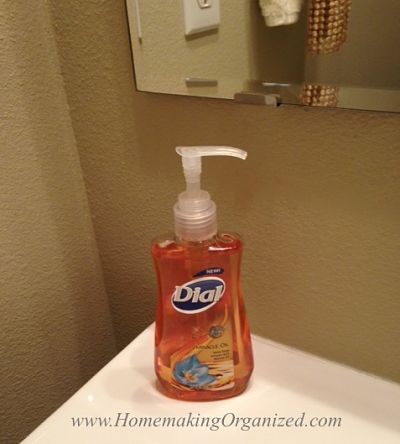 Dial Miracle Oil Hand Soap in the bathroom