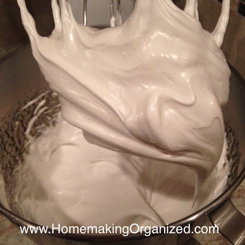 Wordless Wednesday Meringue for dairy free frosting