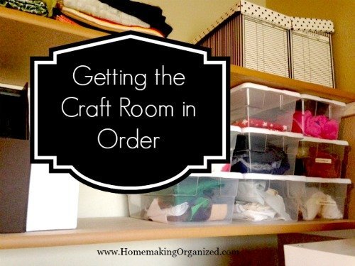 Cleaning and Organizing the Craft Room