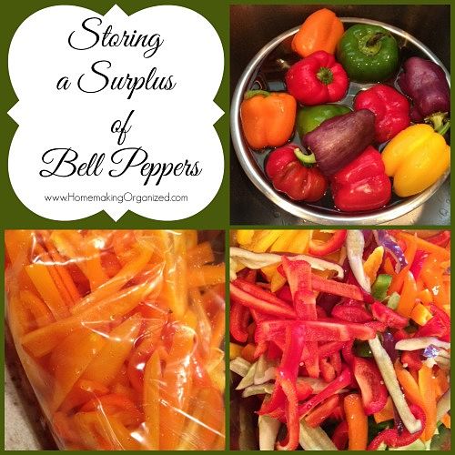 Storing a Surplus of Bell Peppers