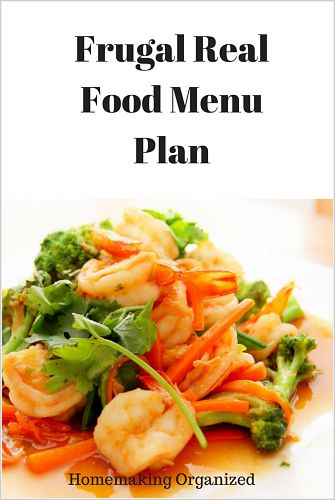 72 Hour Frugal Real Food Meal Planning Sale
