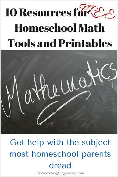 10 Resources for Free Homeschool Math Tools and Printables
