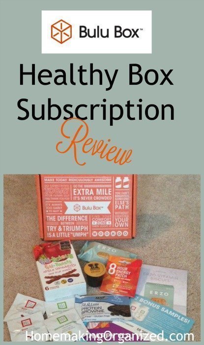 Bulu Box Monthly Healthy Samples Review