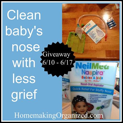 NeilMed Nasal Oral Aspirator for cleaning baby's nose a #MomsMeet Product Review and Giveaway