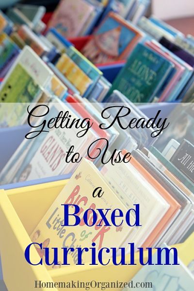 Getting Ready to Use a Boxed Homeschool Curriculum