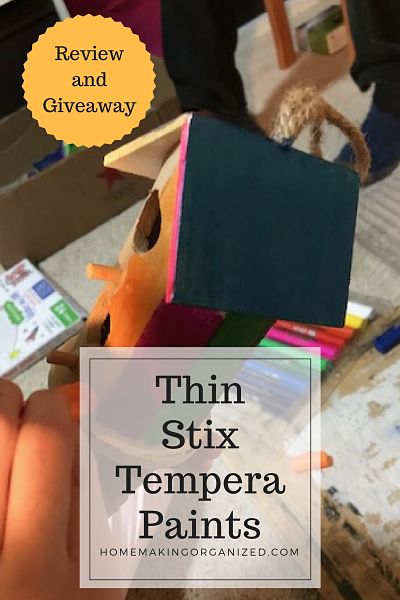 Thin Stix Tempera Paint Review and Giveaway