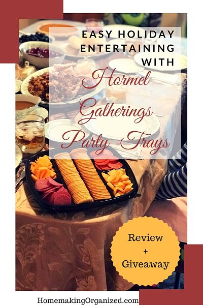 Easy Holiday Entertaining with Hormel Gatherings® Party Trays {Review + Giveaway}