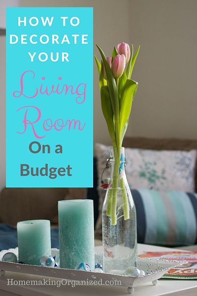 Vase of Flowers on Living Room table - Homemaking Organized