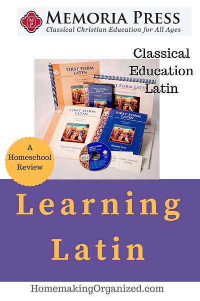 Memoria Press First Form Latin Classical Homeschool Education