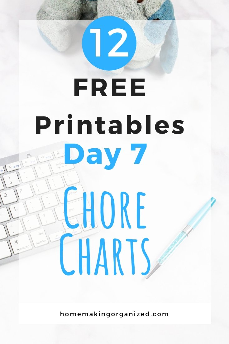 List of Free Chore Chart Printables Day 7!
