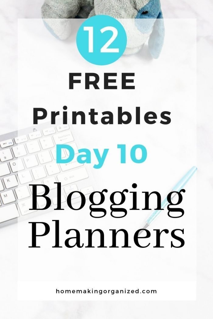 12 Free Blogging Planners to Organize Your Blogging Day 10