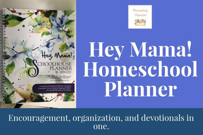 Hey Mama Homeschool Planner Review