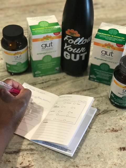 Writing in my Country Life Gut Connection Prebiotic Journal to track results. 