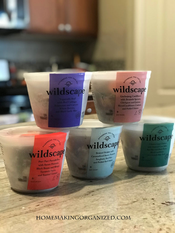 Wildscape Frozen Meals with nutrient dense ingredients.