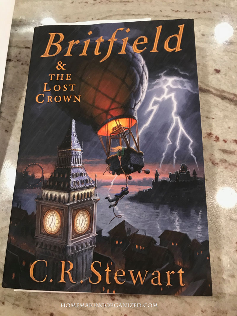 Britfield & the Lost Crown Softbound Book Cover. 