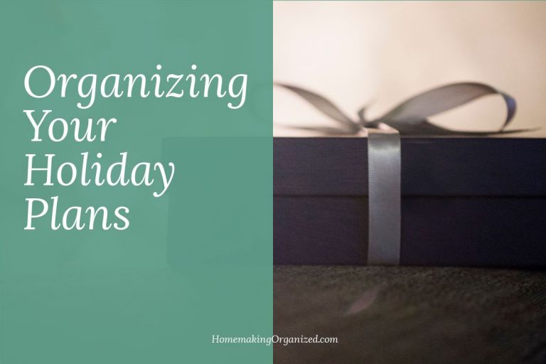 Holiday Organizing Tips