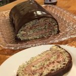 Almond Poppy Seed Roll Cake make with Once Again Almond Cocoa Spread