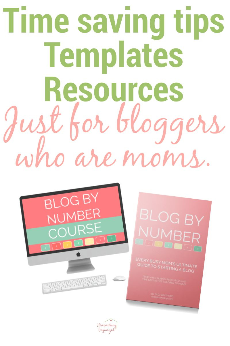 Time saving tips, templates, and resources just for bloggers who are moms. 