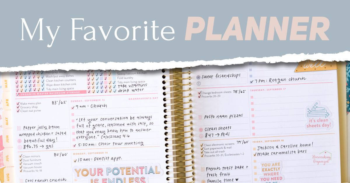 Weekly Planner Page Layout