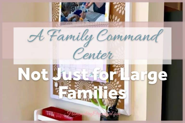 Family Command Center up on a wall.