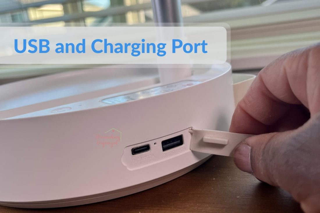 Charging ports for fan